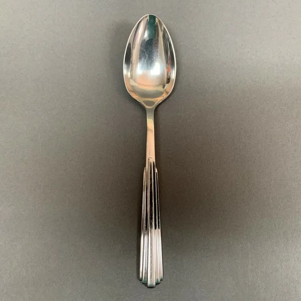 Kirk‎ Stieff Parallel 1986 Stainless Steel Spoon Ribbed 6 1/4